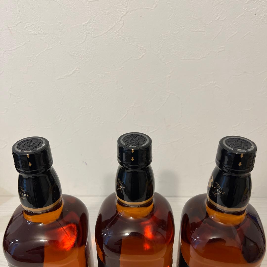 貴重！ブラックニッカ8年  3本セット　終売品　ニッカ　新品未開封　竹鶴　余市