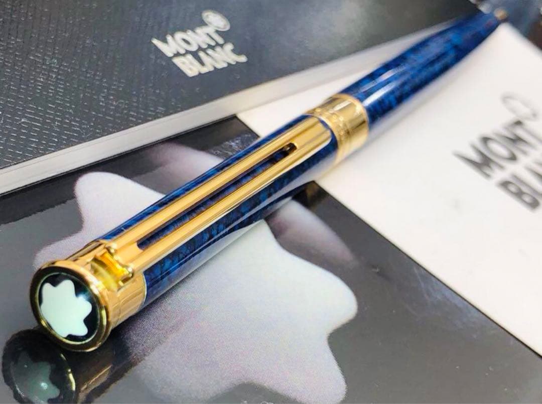 モンブラン　幸運・金運を呼び寄せる！入手困難な逸品のラピスデザイン特別なノブレス