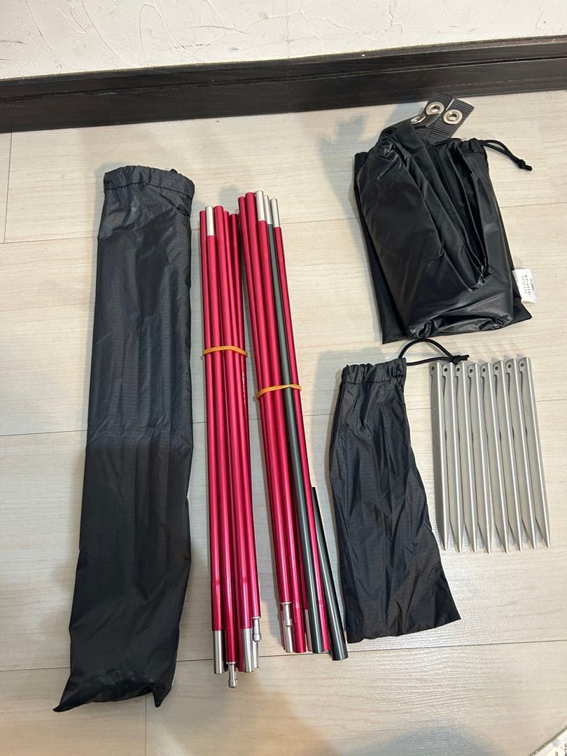 未使用品 ファイントラック カミナドーム2 オレンジ フットプリント付