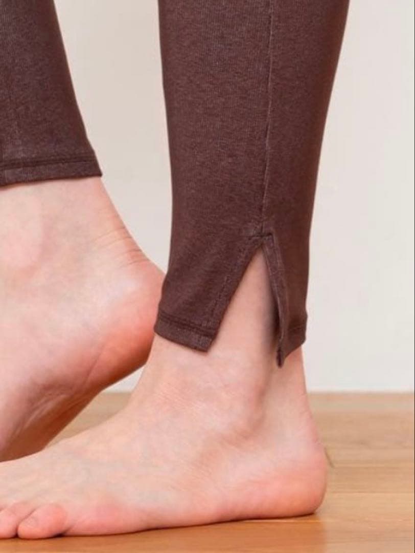 SUKALA ブラウン ハイウエスト ヨガパンツ　サイズL