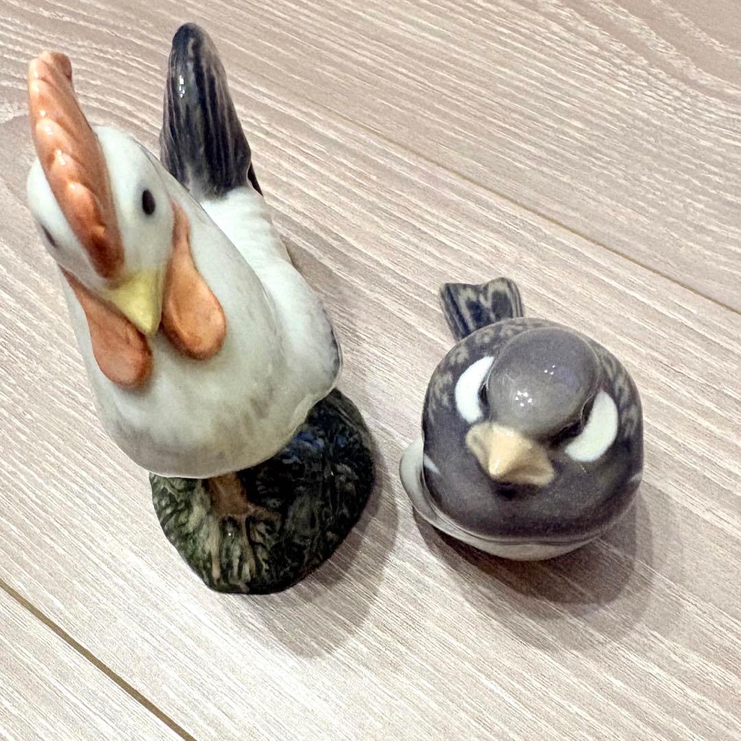 ロイヤルコペンハーゲンフィギュリン鶏と小鳥