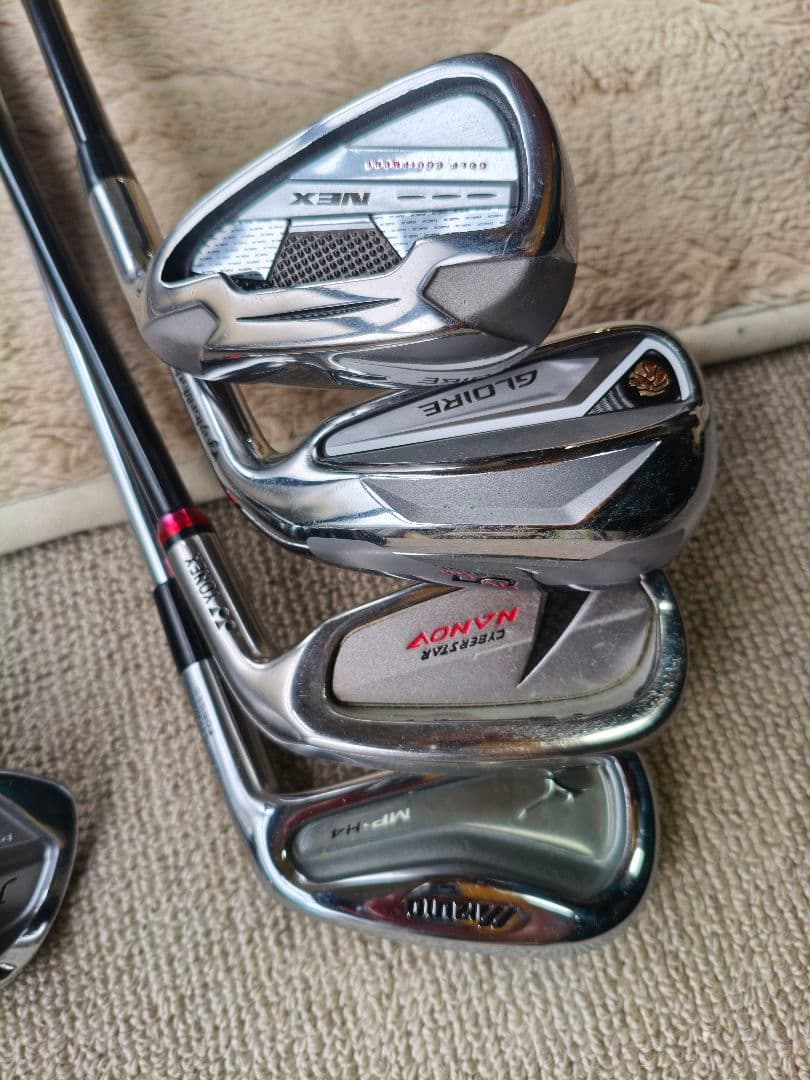 ミズノ JPX E500 アイアンセットflex S＋バッグ＋おまけクラブ