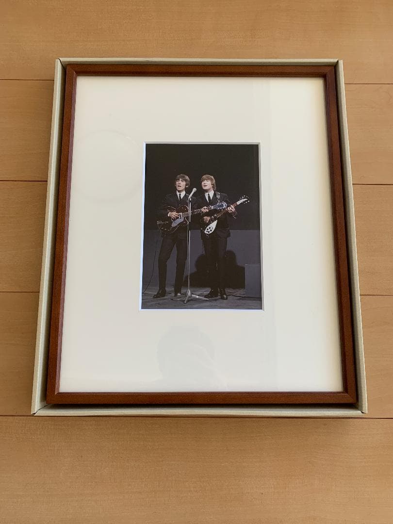 ビートルズ Beatles ジョージ　ジョン 写真 フォト 額縁
