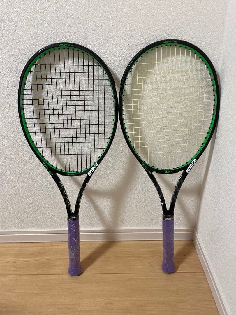 Prince ツアー100 TOUR 100 テニスラケット 2本セット 美品