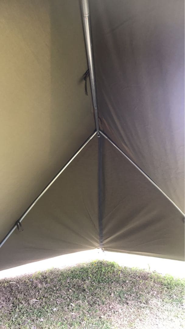 取説付き《バンドックソロベース仕様》二股フレーム＋棟ポール　らくらく設営快適空間