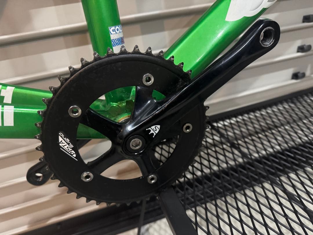 ピスト　チネリマッシュ　フレーム、クランクセット