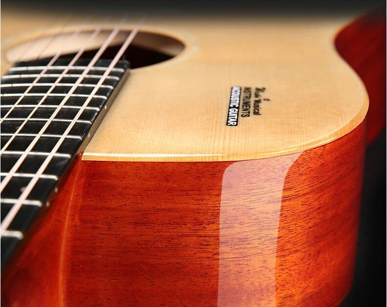 40インチ型光沢単板木ギター初心者(男女共通)