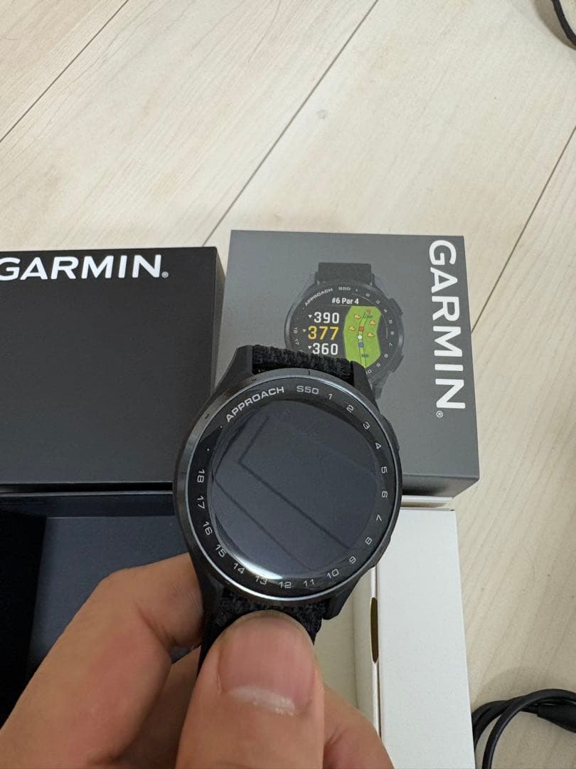 （超美品）GARMIN GPSゴルフスマートウォッチ APPROACH S50