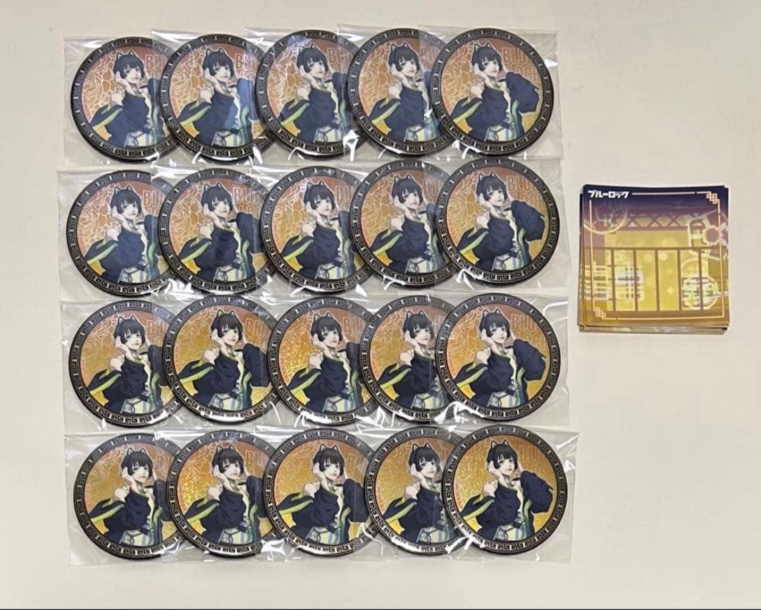 ブルーロック ブルロ NEONチャイナ　BIGホロ缶バッジ 蜂楽廻20個
