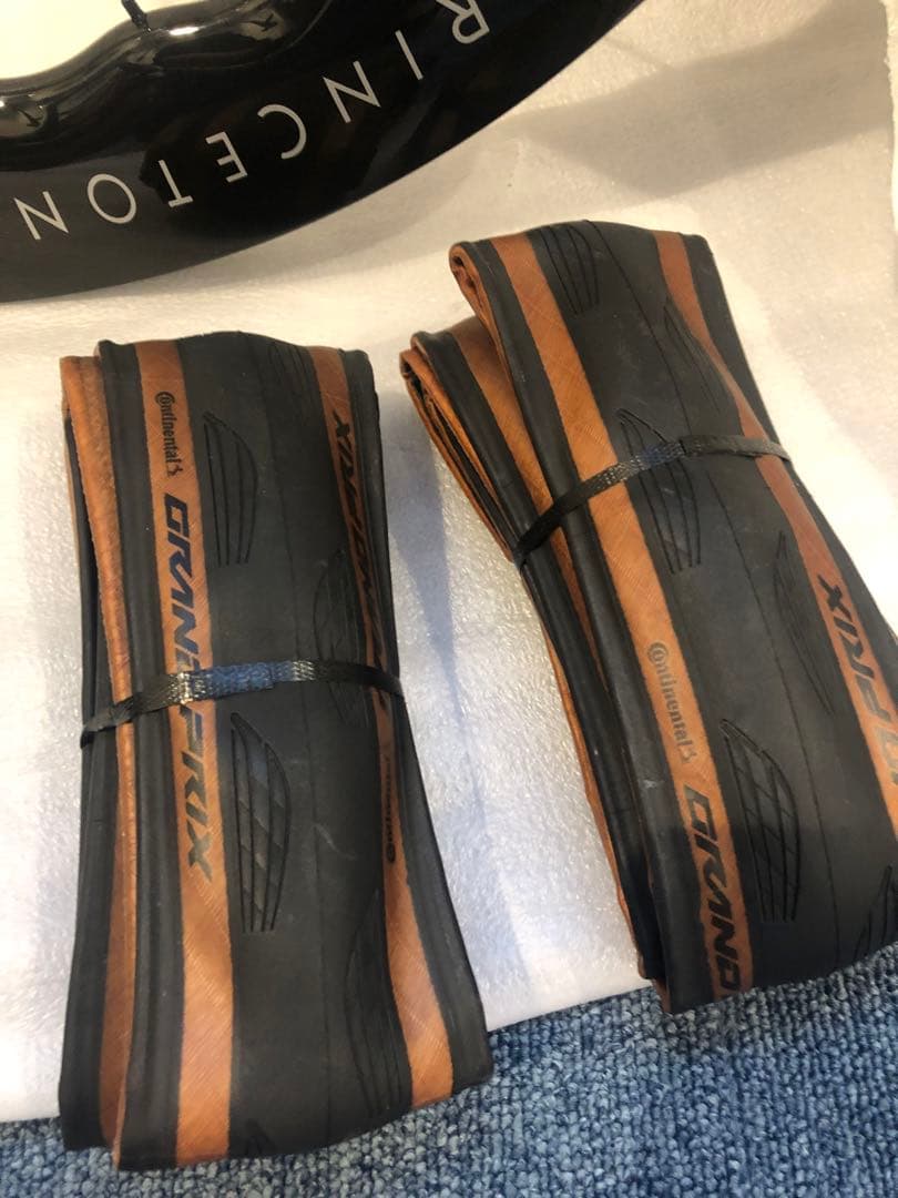 disc コンチネンタルグランプリタイヤ28C 新品取り付け済みカーボンホイール