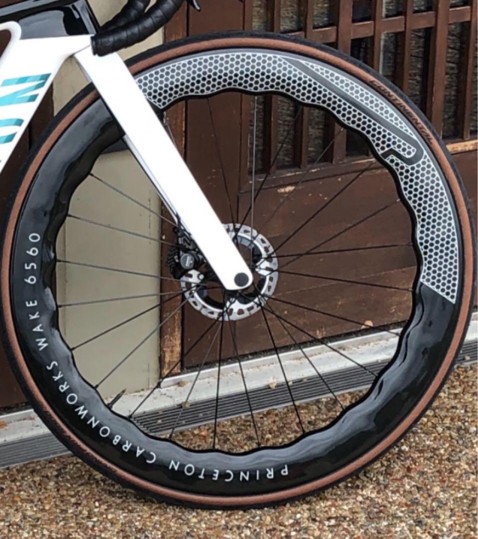 disc コンチネンタルグランプリタイヤ28C 新品取り付け済みカーボンホイール