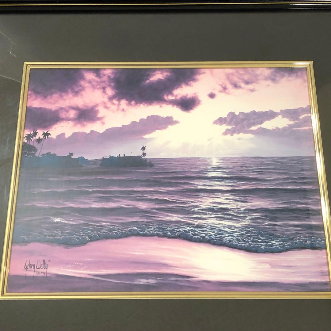 ゲーリーウェルティー 直筆サイン ポスター 額縁あり