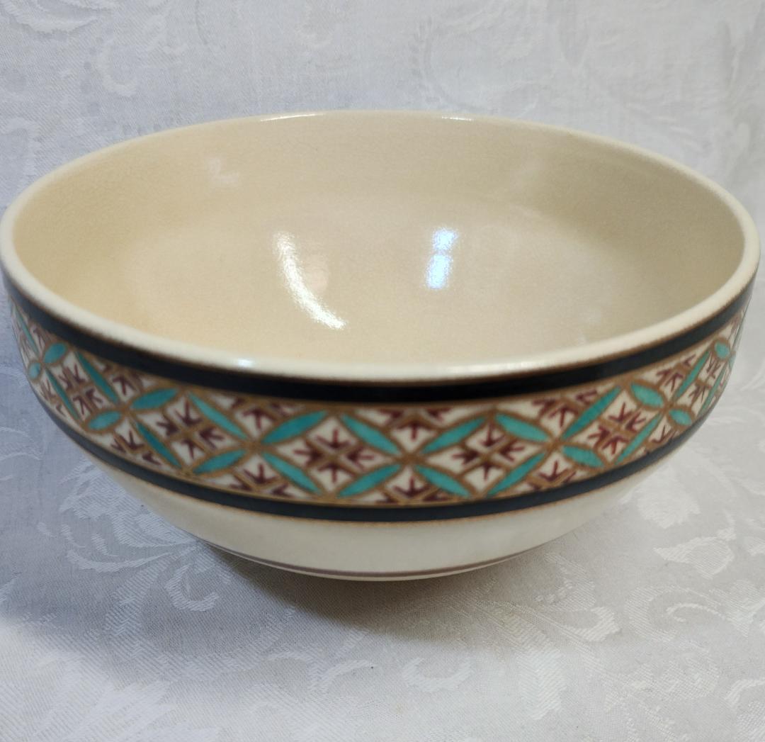 定靖　獨楽形　栄七宝　茶碗　10杯　共箱付　茶道具