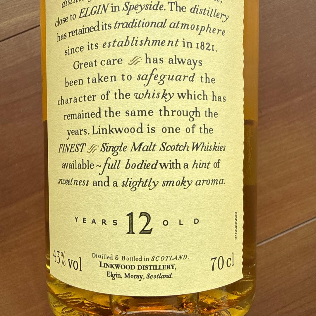 【新品未開封】LINKWOODリンクウッド12年 スコッチウイスキー 700ml