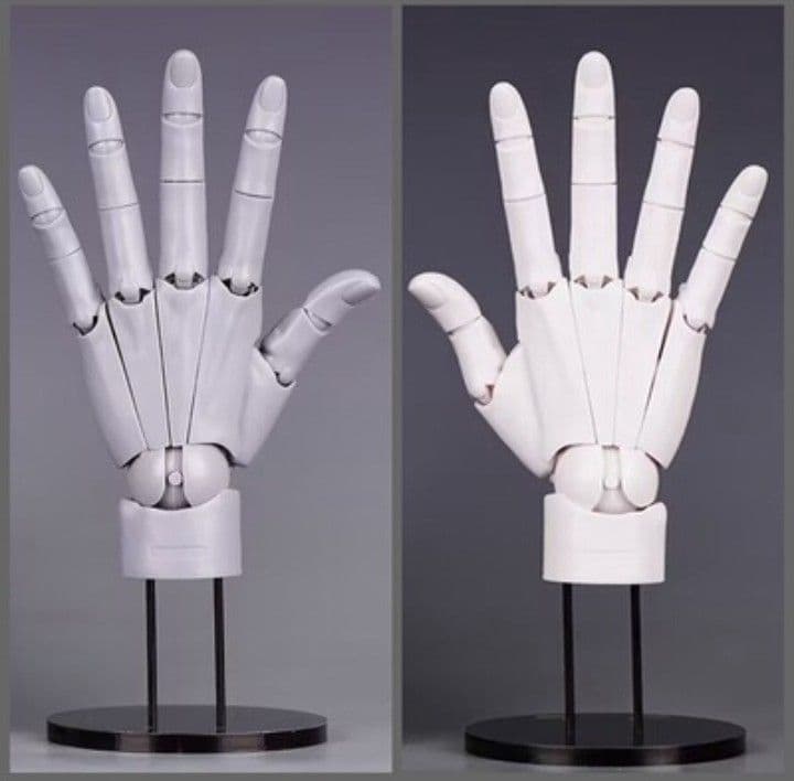 ARTIST SUPPORT ITEM ハンドモデルMEN'S/R -WHITE