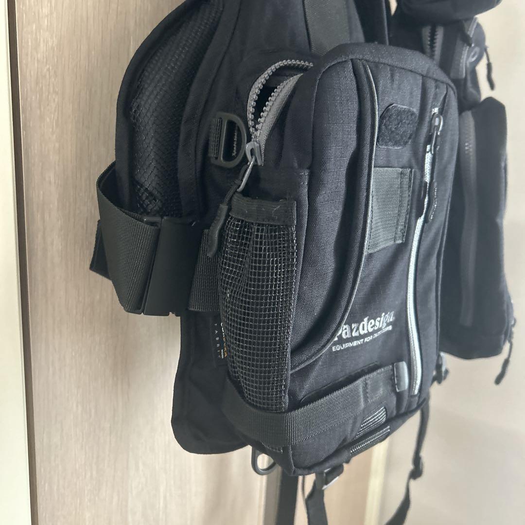 パズデザイン ライフジャケット ゲームベスト ブラック