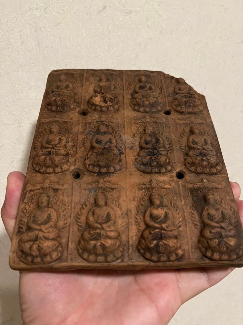 古代廃寺 塼仏 仏像 荘厳 仏教美術 飛鳥 白鳳 天平 発掘 出土 骨董 古美術