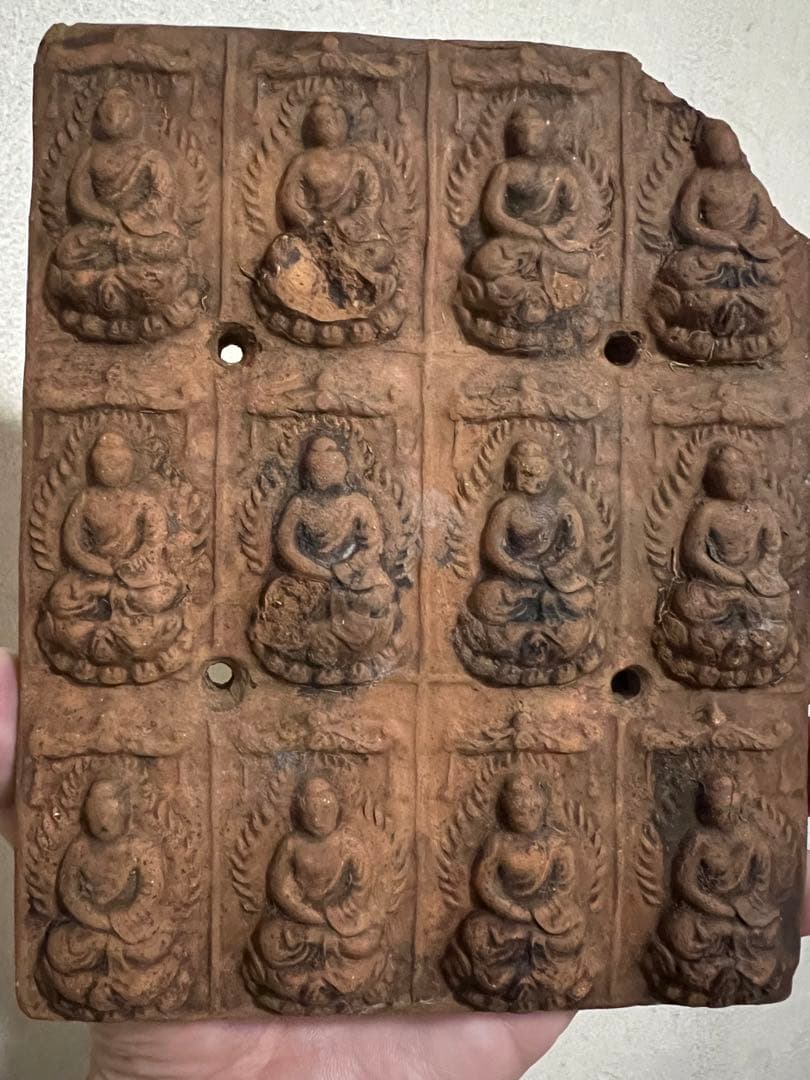 古代廃寺 塼仏 仏像 荘厳 仏教美術 飛鳥 白鳳 天平 発掘 出土 骨董 古美術