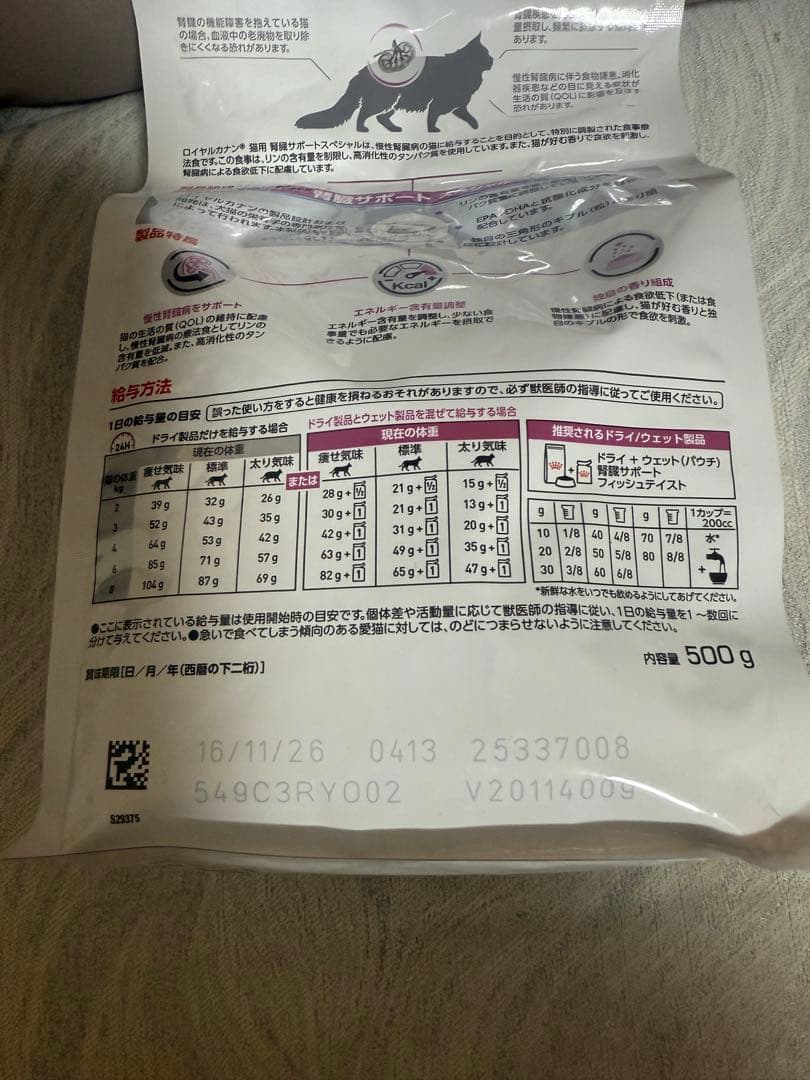  CANIN 腎臓サポート 500g×6袋