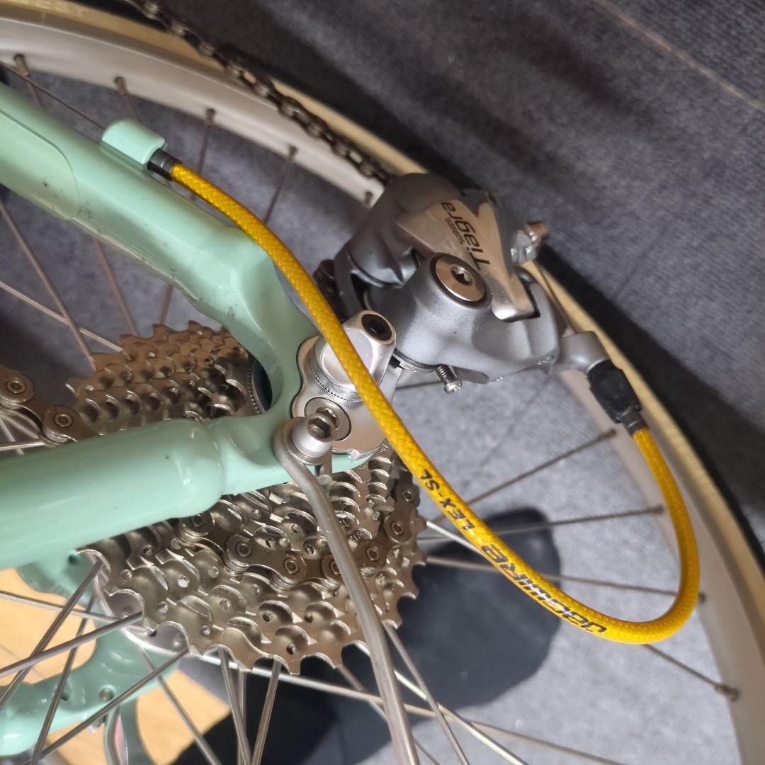 【超美品】【未使用】ビアンキ　チェレステ　2016　ミニベロ