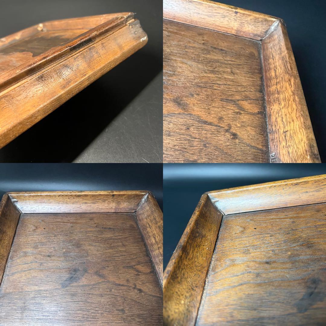 李朝 四方盆 木製 角盆 酒盆 茶盆 古民藝 朝鮮古美術 民藝 花台 展示台