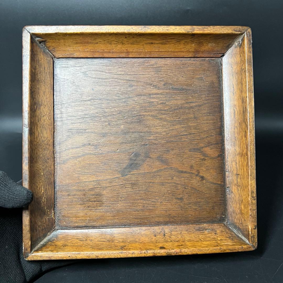 李朝 四方盆 木製 角盆 酒盆 茶盆 古民藝 朝鮮古美術 民藝 花台 展示台
