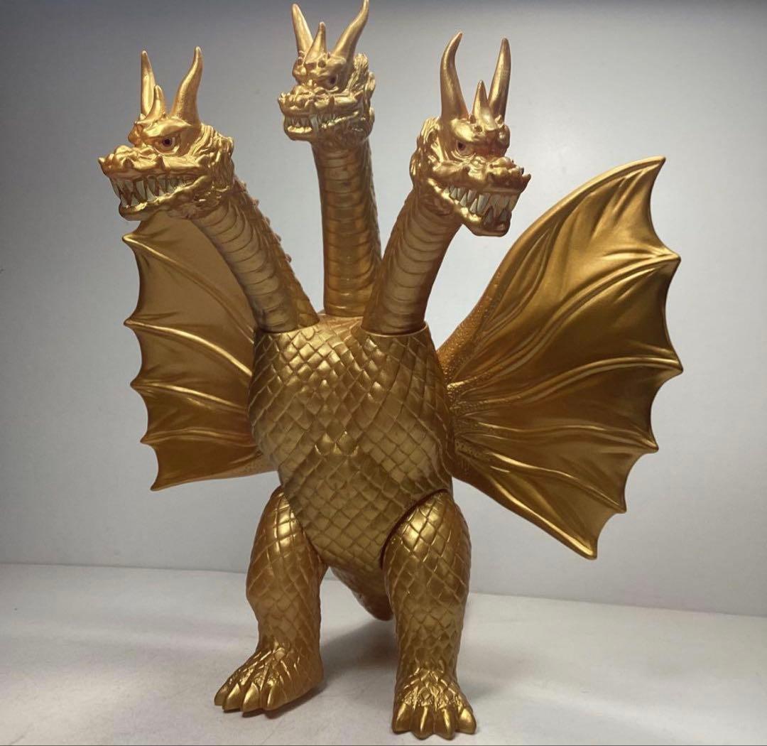キングギドラ　怪獣郷　ソフビ　1964 2002製　ゴジラ　ムービーモンスター