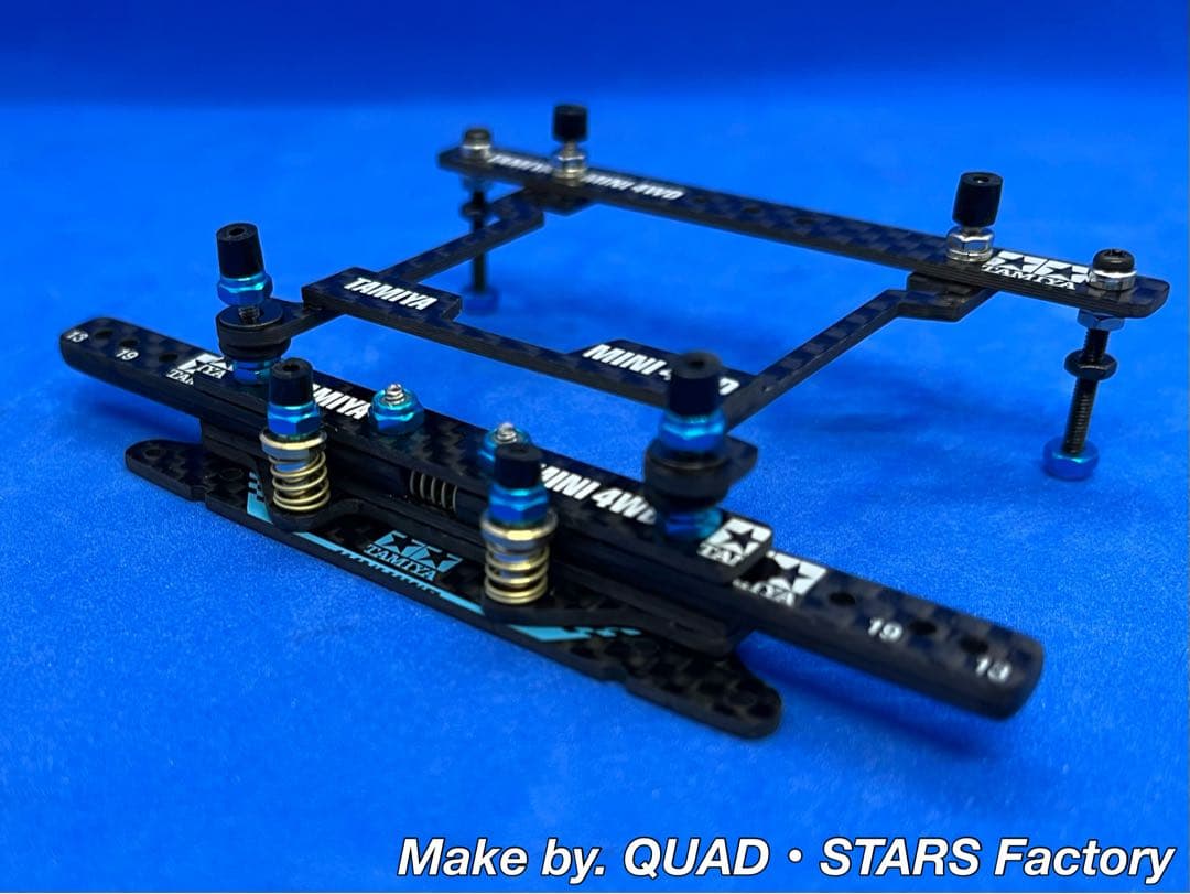 【ミニ四駆・MS用】2軸ATスラダン＋フロント提灯＋1軸アンカー＋リヤスキッド