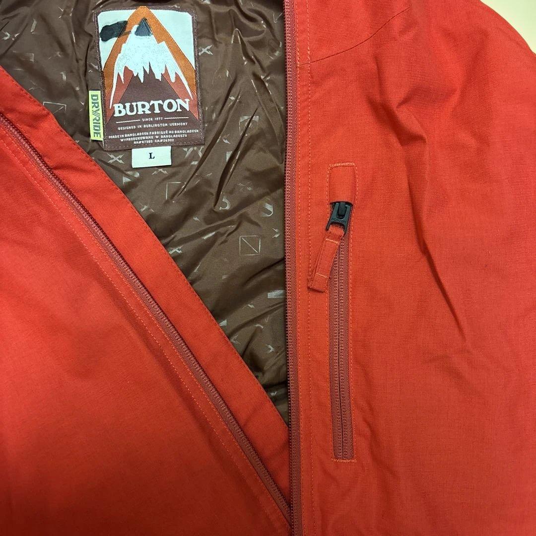 BURTON レッド フード付きジャケット L