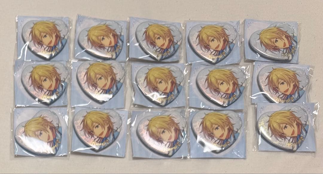 あんスタ　誓約ハート缶バッジ　羽風薫