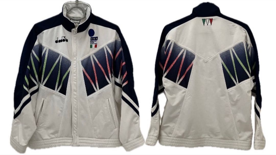 ディアドラ 94イタリア代表 トラックジャケット 希少襟元刺繍モデル Mサイズ