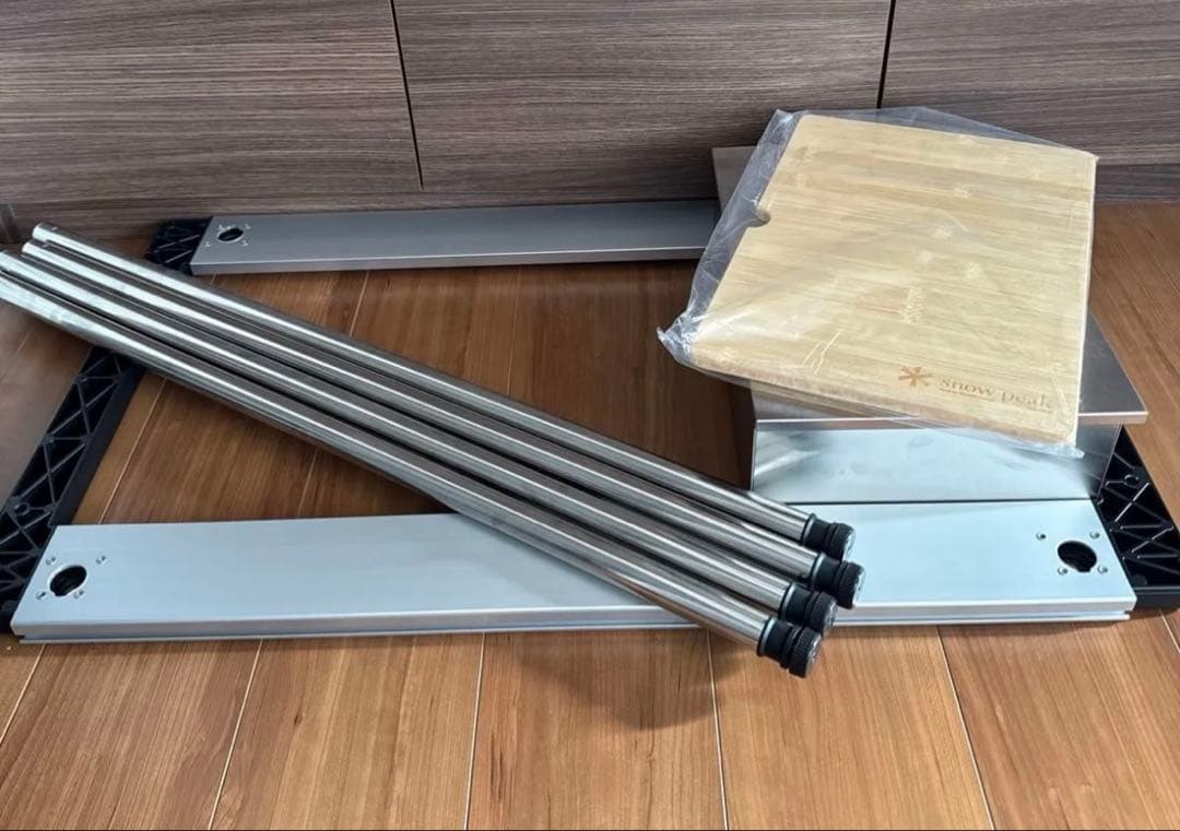  Peak アイアンテーブル ステンボックス 天板付き