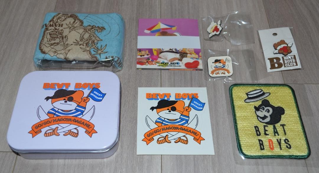 THE ALFEE BEAT BOYS グッズセット（缶、ピンバッジ、ワッペン）