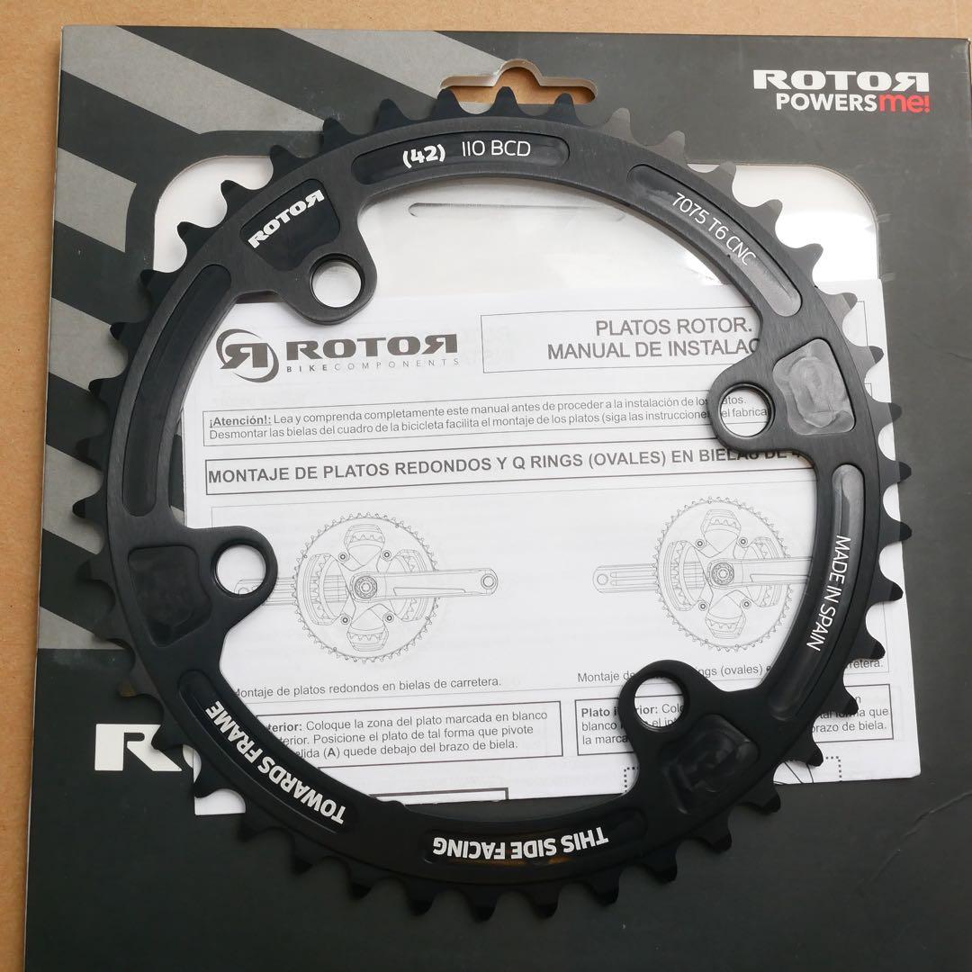 選手支給品 Rotor ラウンドインナーリング 42T シマノ対応 11s12s