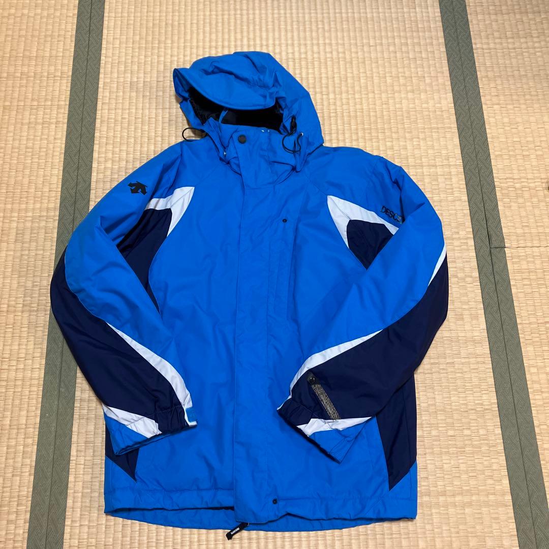 DESCENTE スキー スノーボードウェア 上下セット 男性用 青