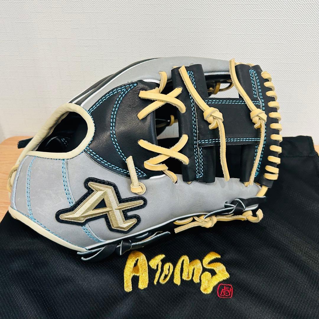 未使用！専用袋付き atoms グローブ 硬式内　野手グローブ