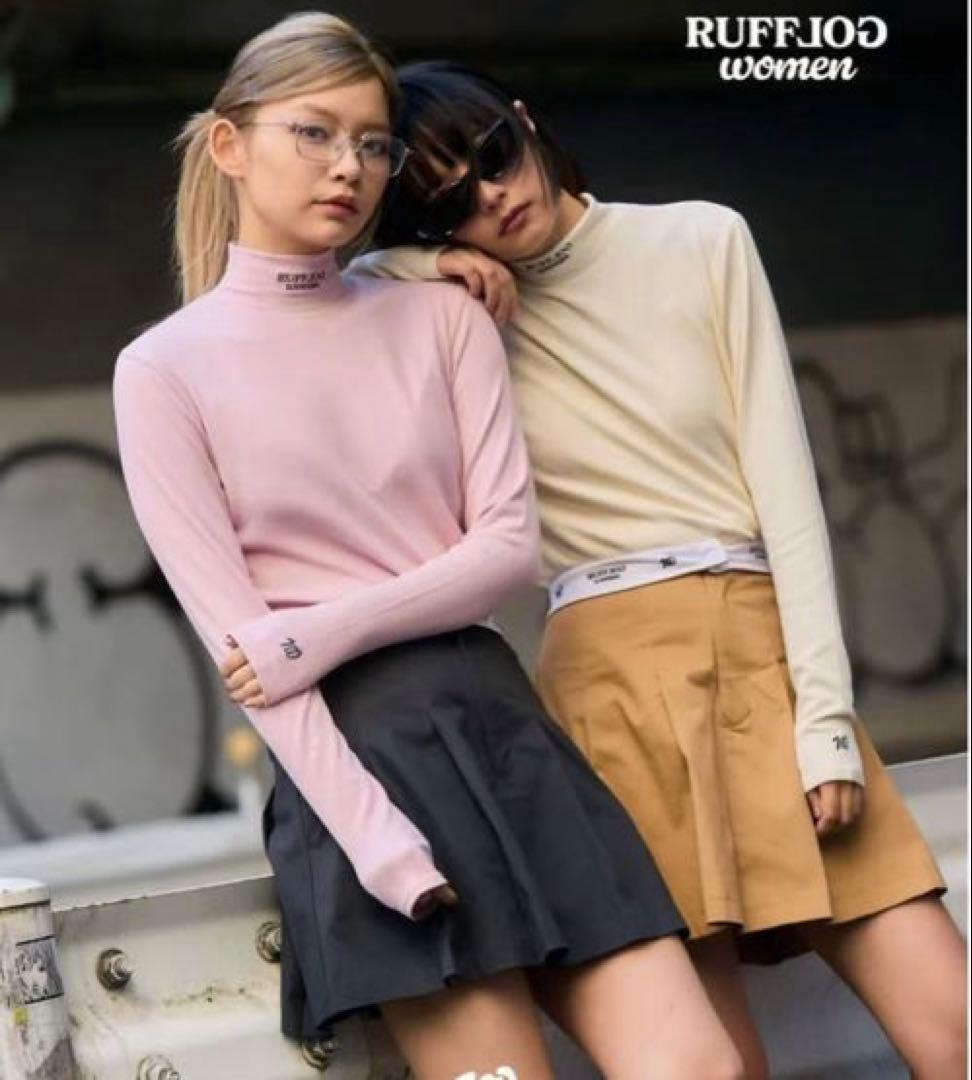 ラフロッグ　ウエストデザインスカート　グレー