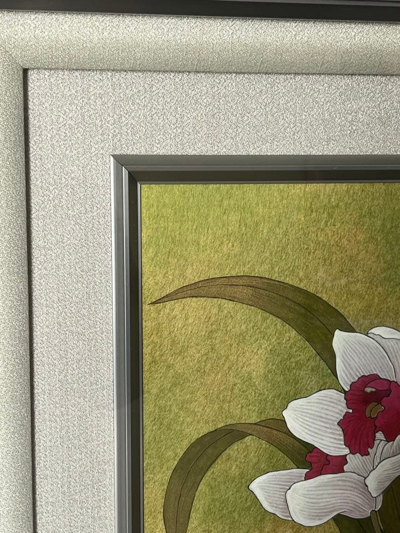 富貴花　牡丹　田中真？　フウキカ　ぼたん　和風画　日本画　ジャパニーズアート　花