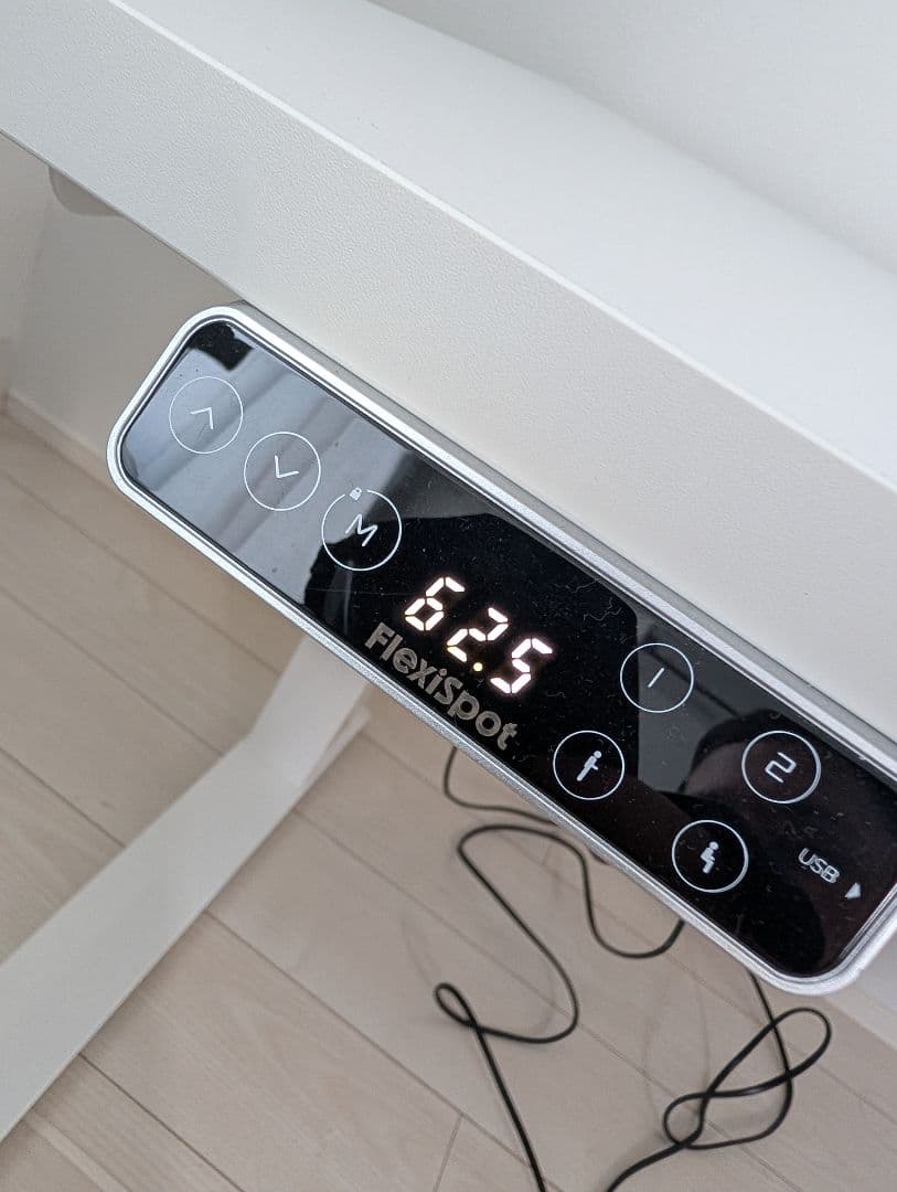 FLEXISPOT E7 昇降デスク 中古品 白 140x70cm