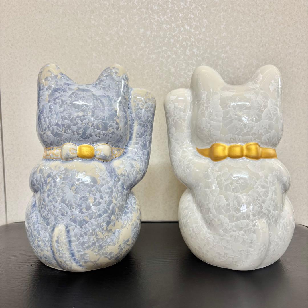 陶あん　花結晶招き猫