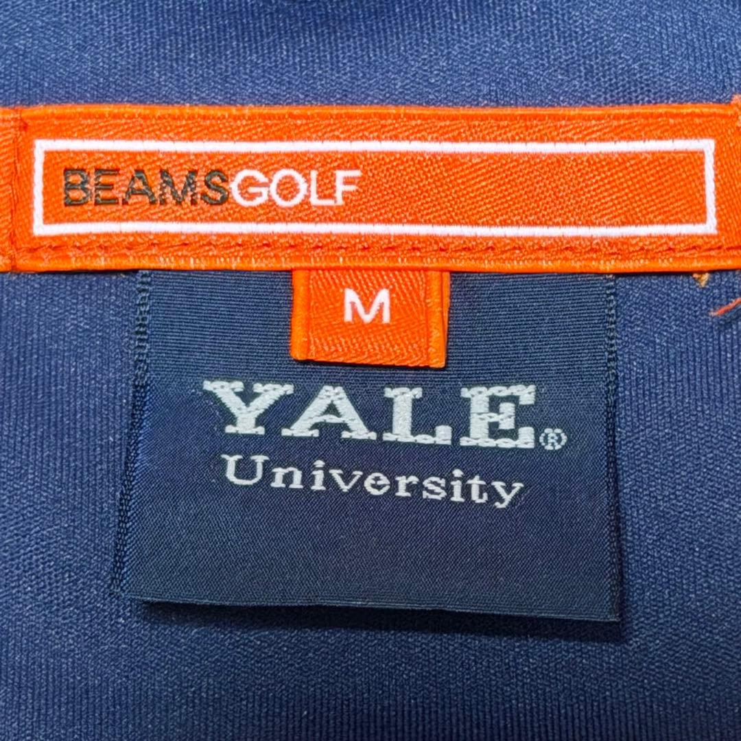BEAMS GOLF × YALE 半袖ポロシャツ M ネイビー