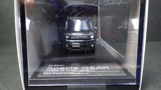 1/43 スズキ スペーシア ギア ミニカー ブラック HS237BK