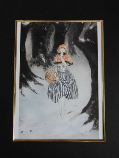 ルイ・イカール限定版・アールデコ/赤ずきん、希少な額装用画集より