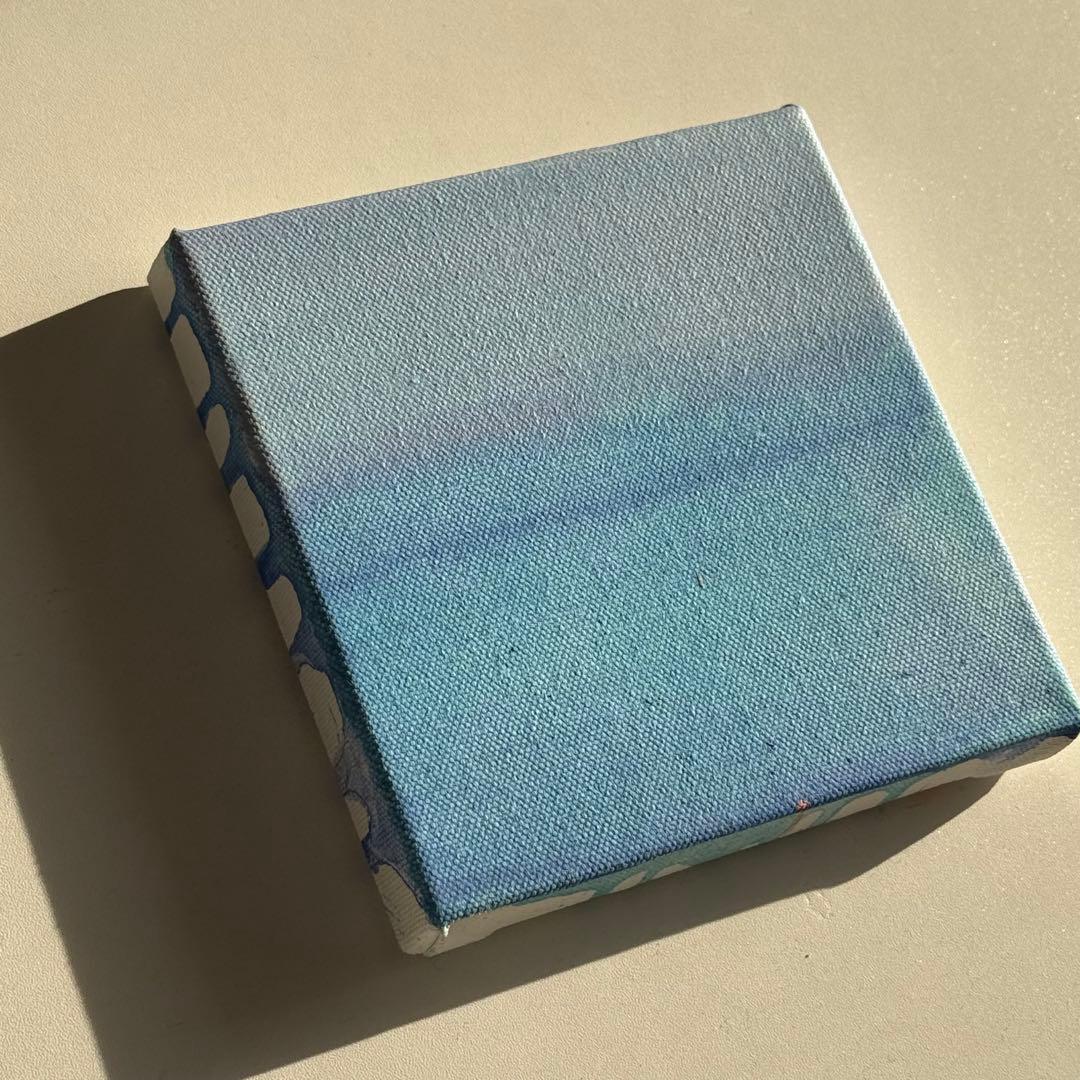 山崎美弥子さん 絵画 15×15 海と空の絵