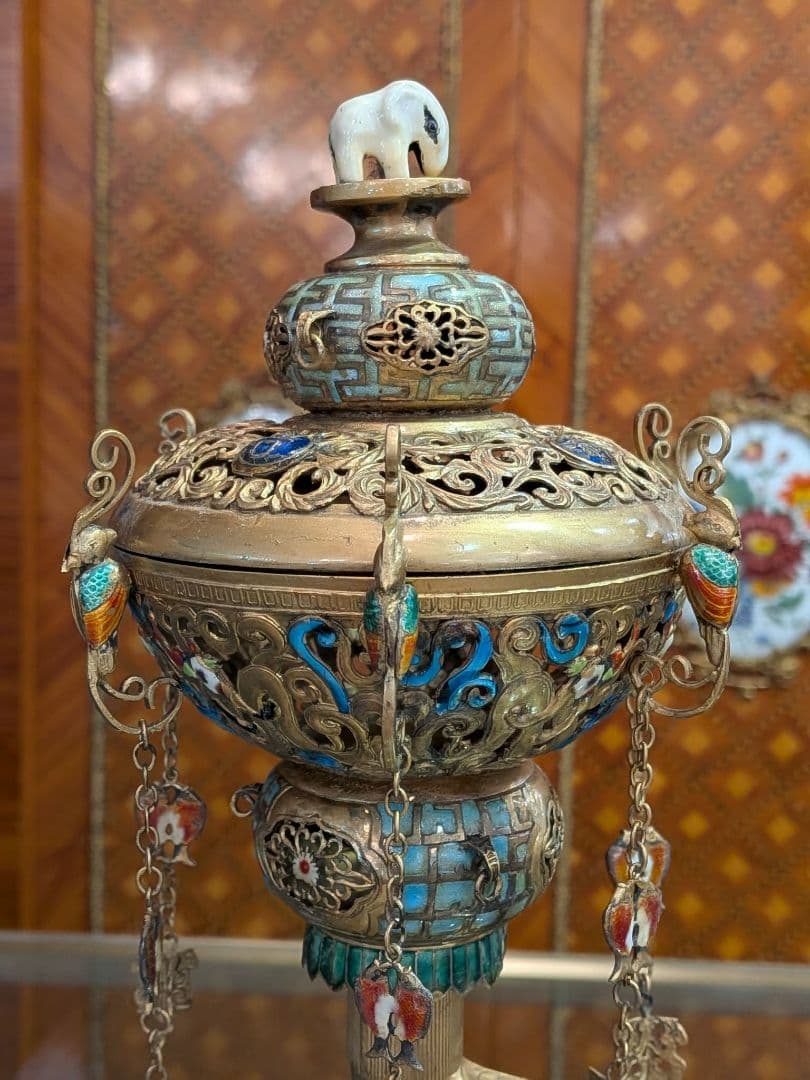 アンティーク 象 置物 骨董品 高さ36×横13×奥行9㎝