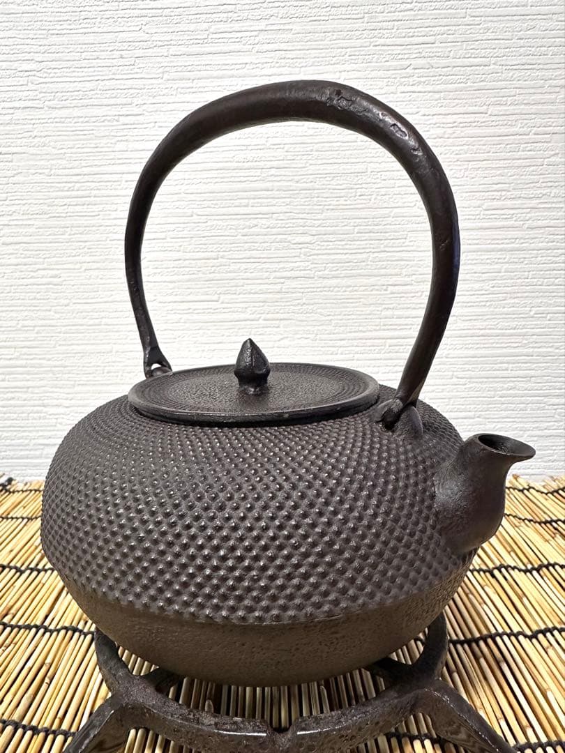 未使用品　南部釜師匠　庄司 光洞(啓吉)造　１５型アラレ　movers様　売約済