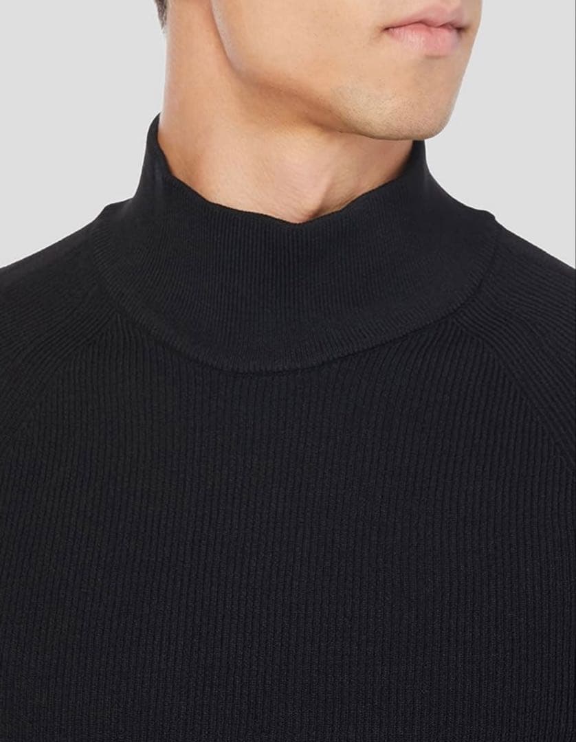 パーリーゲイツ サイズ5（Ｌサイズ） タートルネック ニット ブラック