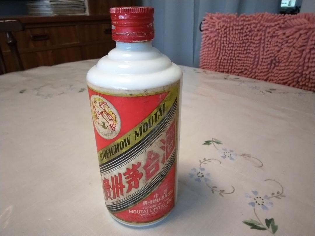 茅台酒 375ml 53% 重量635g程　90年代？ 天女ラベル 訳あり