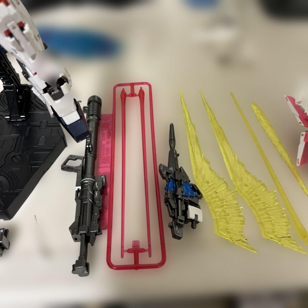 w*a様 RGユニコーンガンダム　RGシナンジュ　塗装完成品