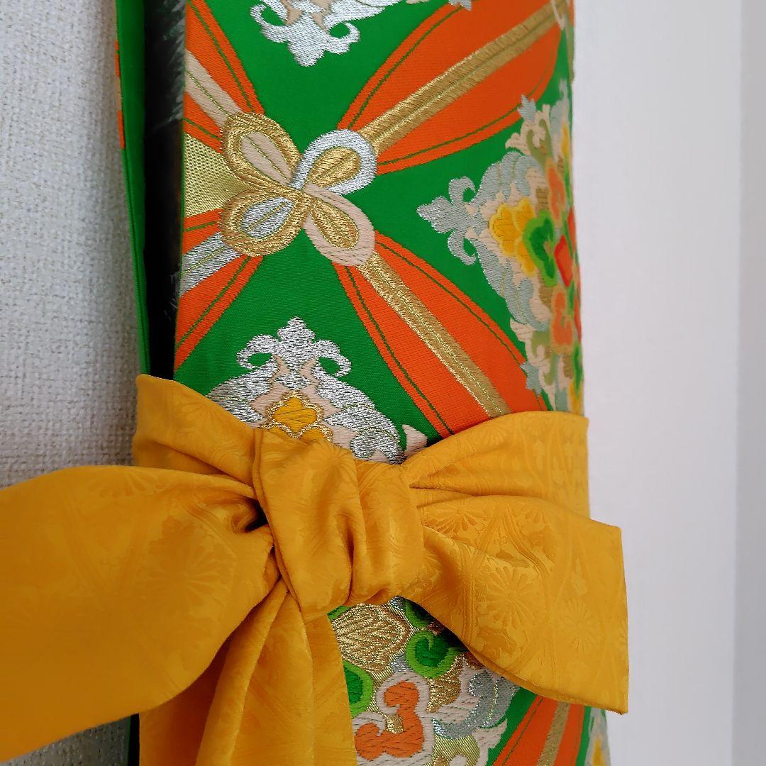 お琴カバー【華】着物帯 ゆたん油単ハンドメイド 和楽器 正絹 袋帯 山田流生田流